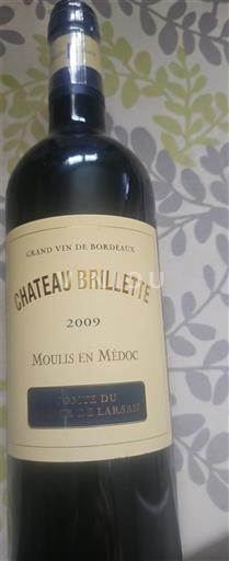 Bordeaux Moulis-en-Médoc Château Brillette du Château Larran 2009