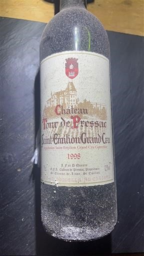 Bordeaux Saint-Émilion Grand Cru Grand Cru Château Tour de Pressac 1998