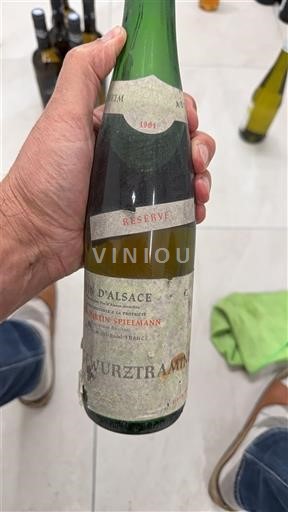 Vinos Blanc sec Réserve Martin Spielmann 1981 Francia Alsacia Vin de France