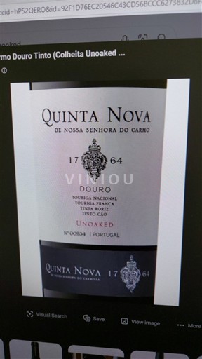 Douro Quinta Nova de Nossa Senhora do Carmo Unoaked Nemilésimat