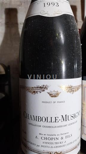 Burgund Chambolle-Musigny A. Chopin & Fils 1993