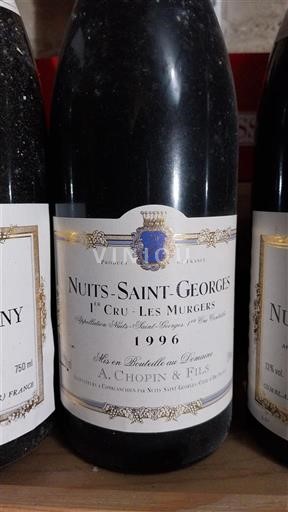 Burgundy Nuits-Saint-Georges Premier Cru A. Chopin & Fils 1er Cru Les Murgers 1996
