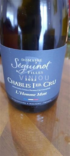 Burgundi Chablis Premier Cru Domaine Séguinot & Filles L'Homme Mort 2022