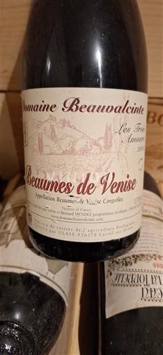Rhônen laakso Beaumes de Venise Domaine Beauvalcinte Les Trois Amours 2004