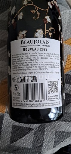 Beaujolais Thorin Nouveau 2025