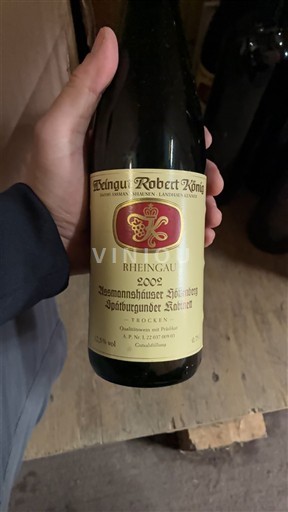 Rheingau Nespecificat Weingut Robert König Assmannshäuser Höllenberg Spätburgunder Kabinett Trocken 2002