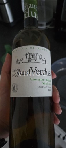 Bordeaux Bordeaux alb Château Le Grand Verdus 2018