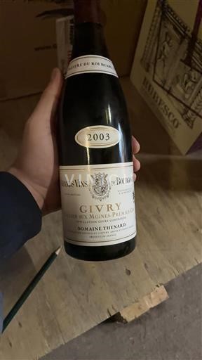 Burgundia Givry Premier Cru Domaine Trenard Clos des Moines Premier Cru 2003