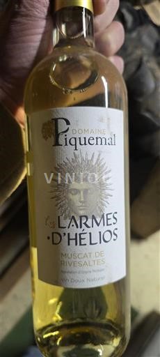 Roussillon Muscat de Rivesaltes Domaine Piquemal Les Larmes d'Hélios 2025