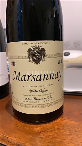 Burgundsko Marsannay Aux Plaisirs du Vin Vieilles Vignes 2018