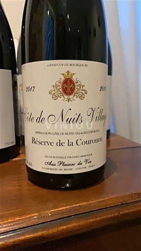 Burgundsko Côte de nuits villages Aux Plaisirs du Vin Réserve de la Couronne 2017