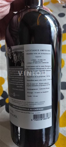 Bordeaux Château Landes Lucianus Amphore 2019
