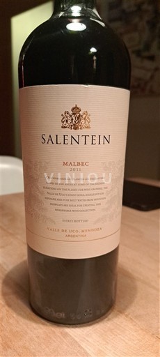 Mendoza Valle de Uco Salentein 2011