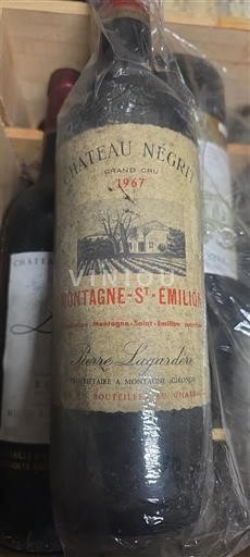 Bordeaux Montagne-Saint-Émilion Château Négrit 1967