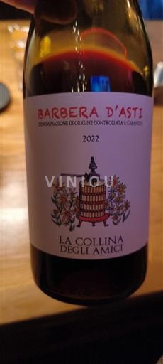 Piemonte Barbera d'Asti La Collina degli Amici 2022