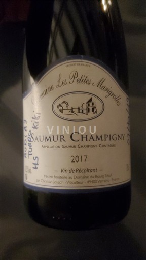 Valea Loarei Saumur-Champigny Domaine Les Petites Marnières 2017