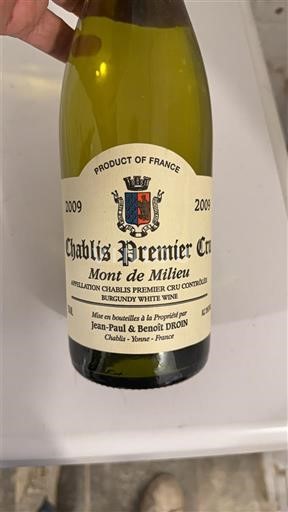 Burgundija Chablis Premier Cru Jean-Paul & Benoît Droin Mont de Milieu 2009