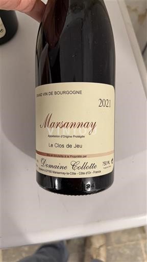 Burgundia Marsannay Domaine Collotte Le Clos de Jeu 2021