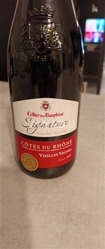 Vallée du Rhône Côtes-du-rhône Cellier des Dauphins Signature Vieilles Vignes 2020