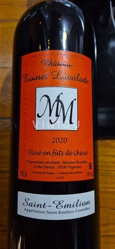 Burdeos Saint-Émilion Château Toinet Lavalade 2020