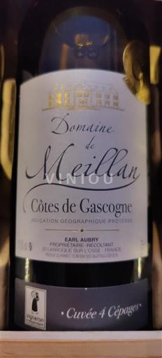 Vin Blanc sec Cuvée 4 Cépages Domaine Meillan 2021 France Sud-Ouest Côtes de Gascogne IGP