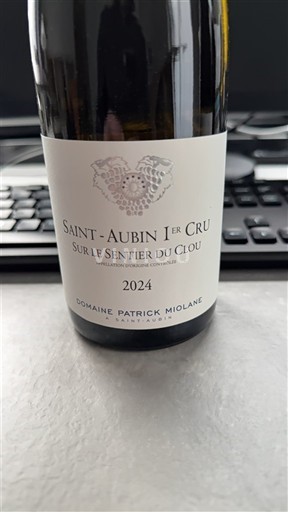 Burgundia Saint-Aubin Premier Cru Domaine Patrick Miolane Sur le Sentier du Clou 2024