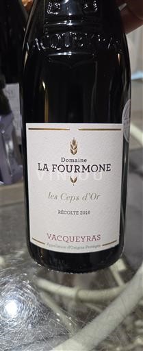Rhône Valley Vacqueyras Domaine La Fourmone les Ceps d'Or 2016