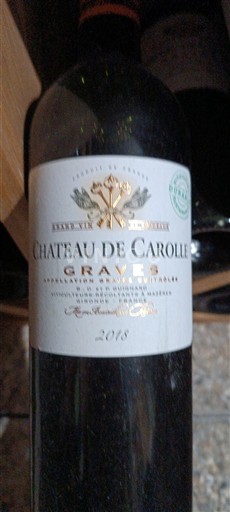 Burdeos Graves Château Carolle 2018