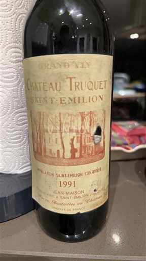Burdeos Saint-Émilion Château Truquet 1991