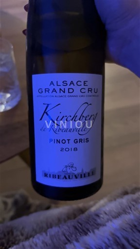 Alsácia Alsácia Grand Cru Grand Cru Ribeauvillé Kirchberg de Ribeauvillé 2018