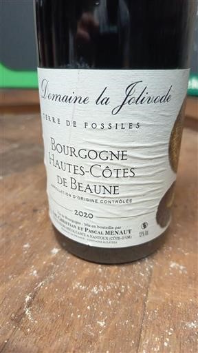 Bourgogne Hautes Côtes de Beaune Domaine la Jolivode Terre de Fossiles 2020