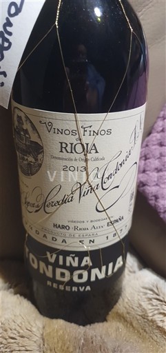 La Rioja Rioja R. López de Heredia Viña Tondonia Reserva 2013