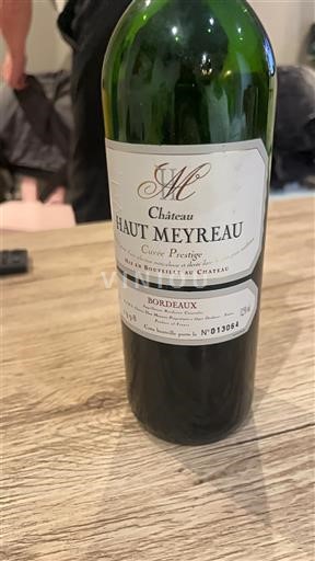 Burdeos Bordeaux Château Haut Meyreau Prestige 1998