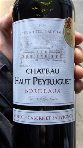 Bordeaux Château Haut Peyruguet 2020