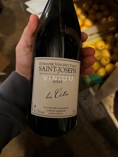 Rhône-dalen Saint-Joseph Domaine Vincent Paris Les Côtes 2021