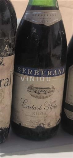 La Rioja Rioja Berberana Carta de Plata 1985