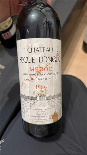 Bordeaux Médoc Château Ségue Longue 1986