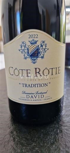 Thung lũng Rhône Côte-rôtie Domaine Bertrand David Tradition 2022