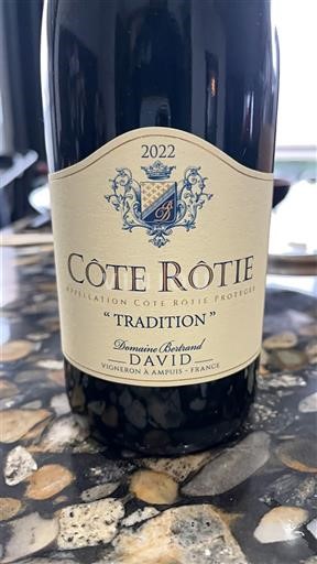Rhône Valley Côte-Rôtie Domaine Bertrand David Tradition 2022