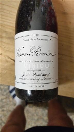 Burgundia Vosne-Romanée J.L. Raillard 2010