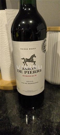 Bordeaux Maison Bouey Baron de Pierre 2010