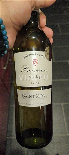 Lounais-Ranska Saint-Mont Boiseraie Privilège Édition Limitée 2007