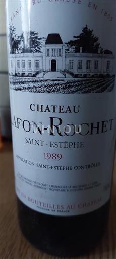 Бордо Сен-Естеф Château Lafon-Rochet 1989