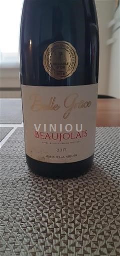 Beaujolais Maison Aujoux Belle Grâce 2017
