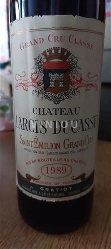 Bordeaux Saint-Émilion Grand Cru Château Larcis Ducasse Gratiot 1989