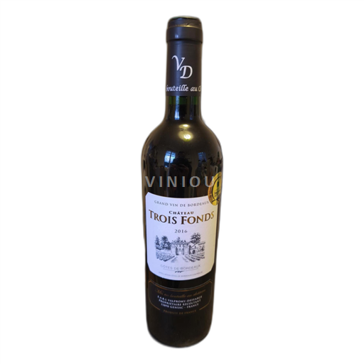 Bordeaux Côtes-de-Bordeaux Château Trois Fonds 2016