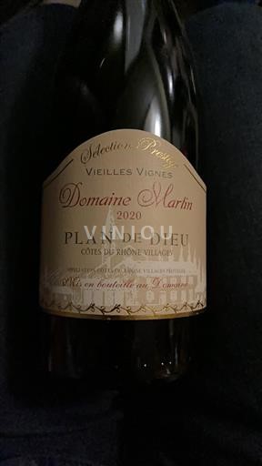 Rhônen laakso Määrittelemätön Domaine Martin Sélection Prestige Vieilles Vignes 2020