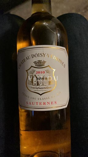 Burdeos Sauternes Grand Cru Château Doisy-Védrines 2010