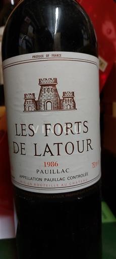 Bordeaux Pauillac Les Forts de Latour 1986
