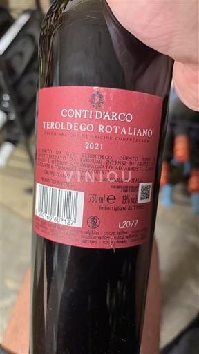 Trentino-Alto Adige Teroldego Rotaliano Conti d'Arco 2021